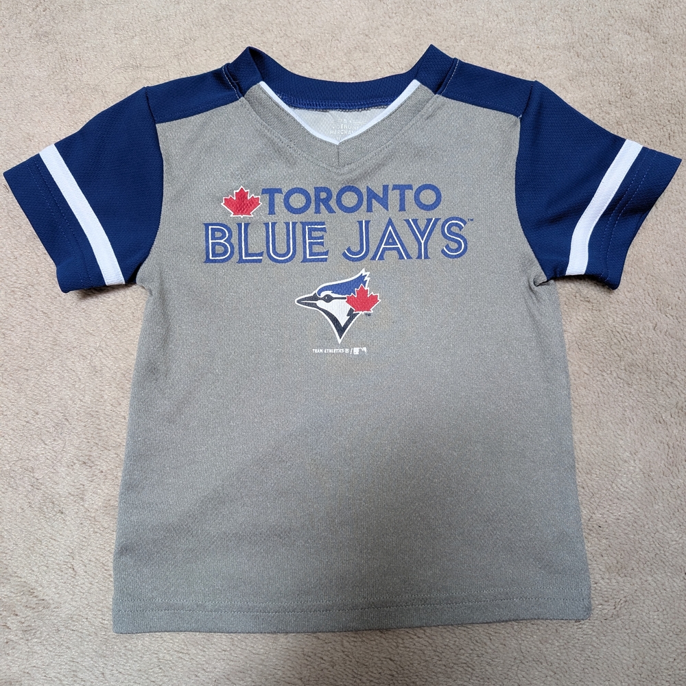 Genuine Merchandise Toronto Blue Jays Kids Tee - Gray and Blue